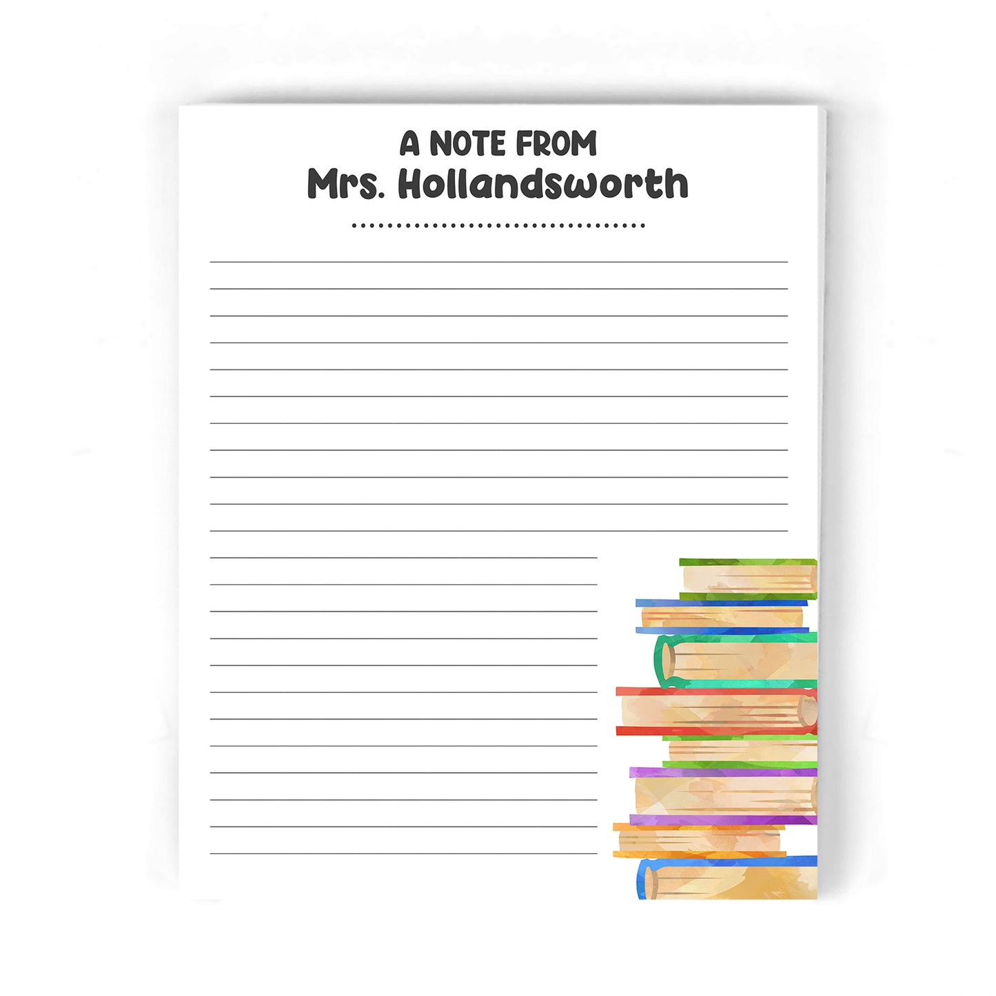 Books Teacher Notepad