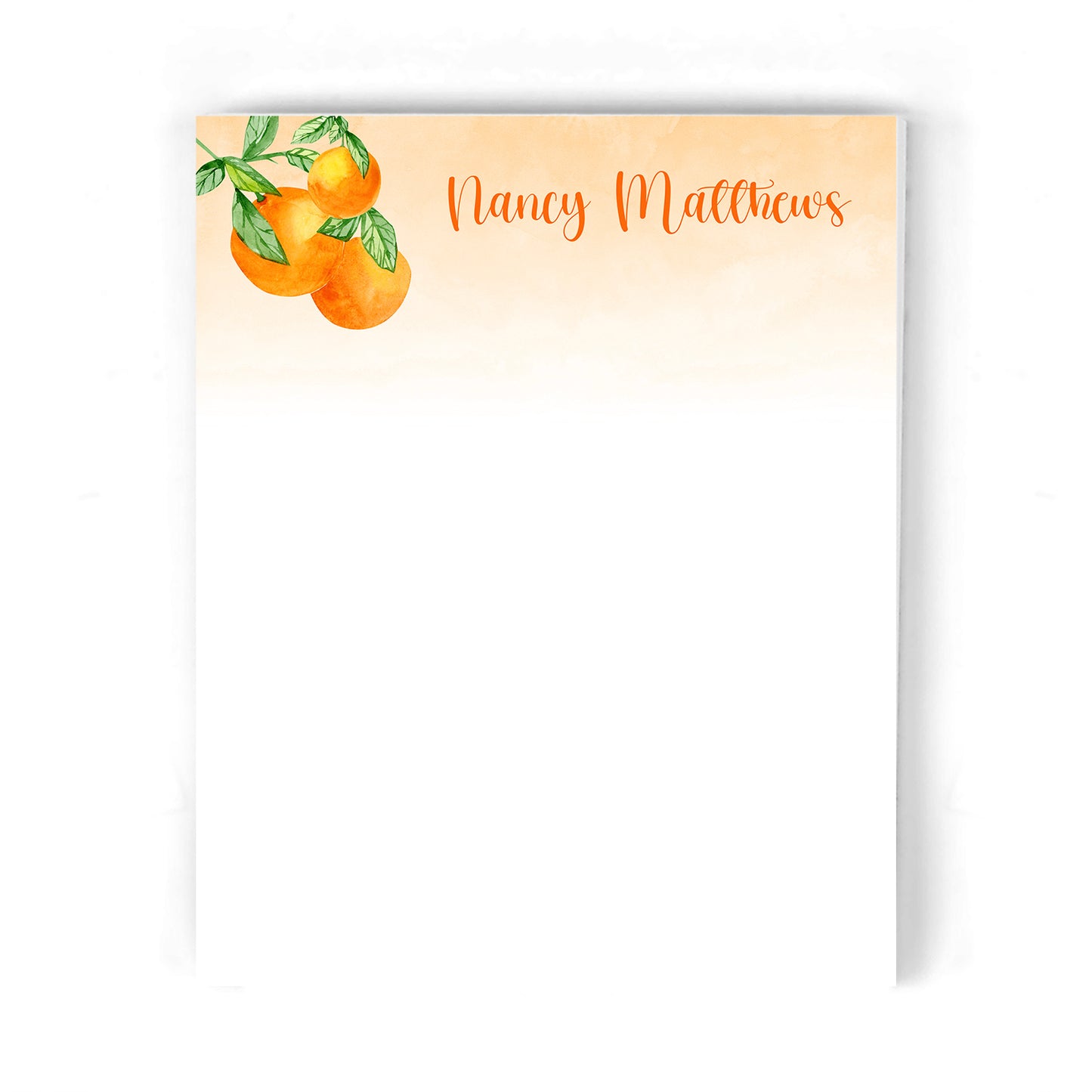 Florida Orange Notepad