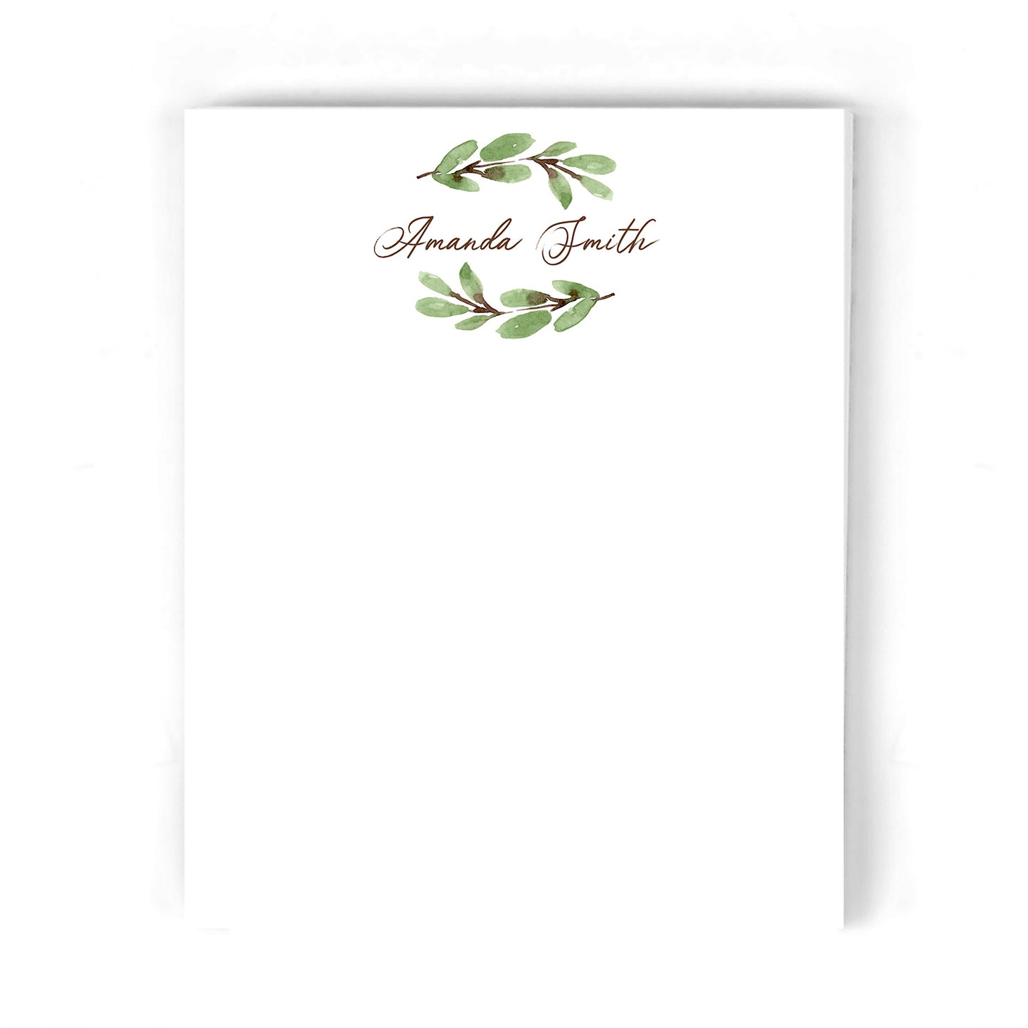 Olive Wreath Notepad