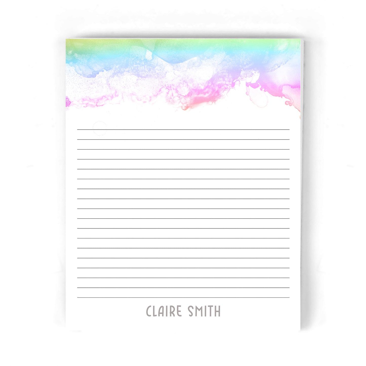 Rainbow Splash Notepad