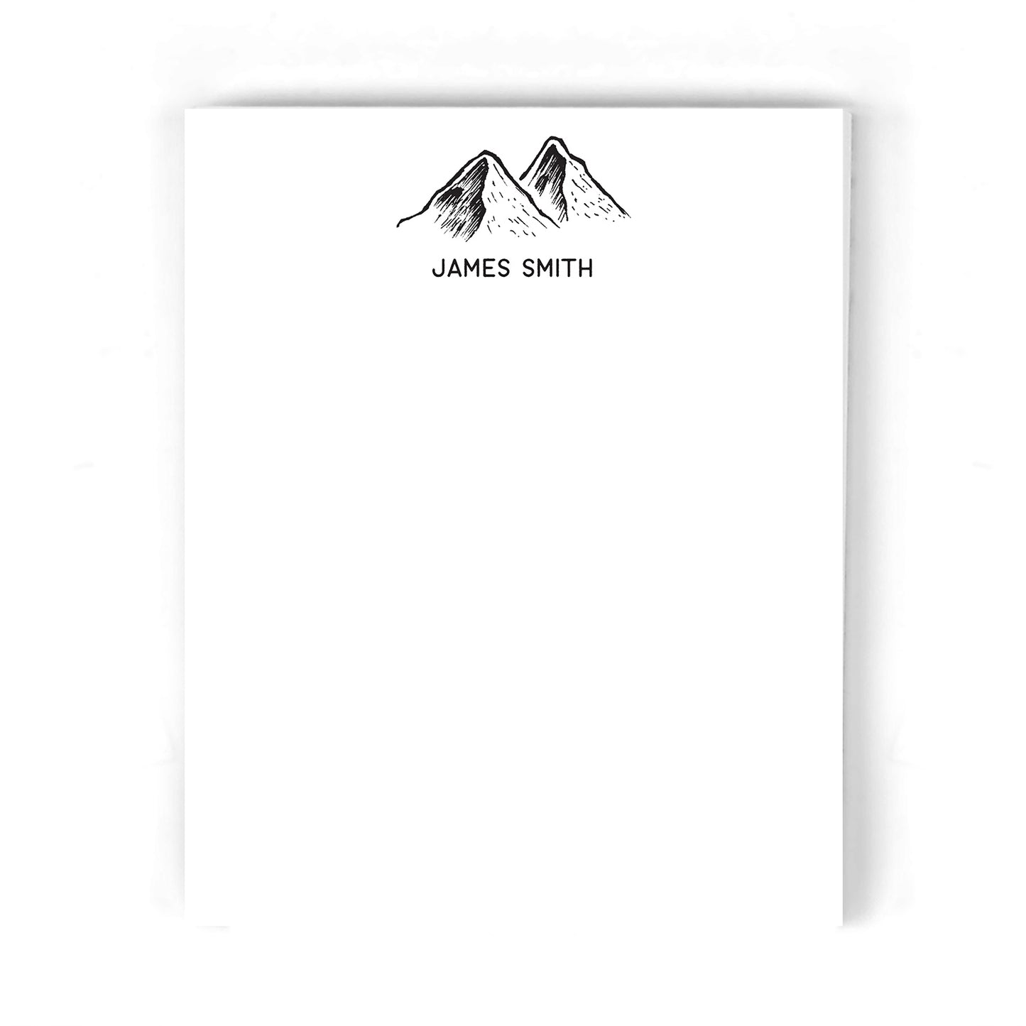 Rustic Mountain Notepad