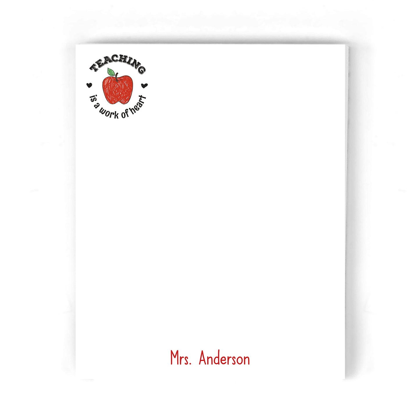 Work of Heart Notepad