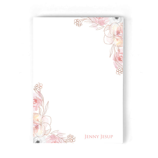 Blush Floral Notepad