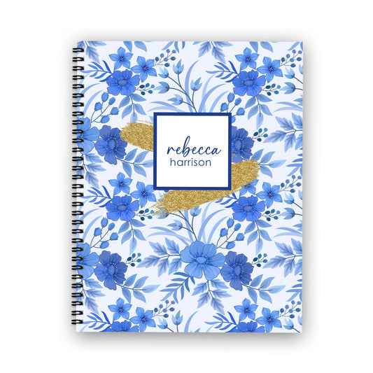 Boho Blue Splash Notebook