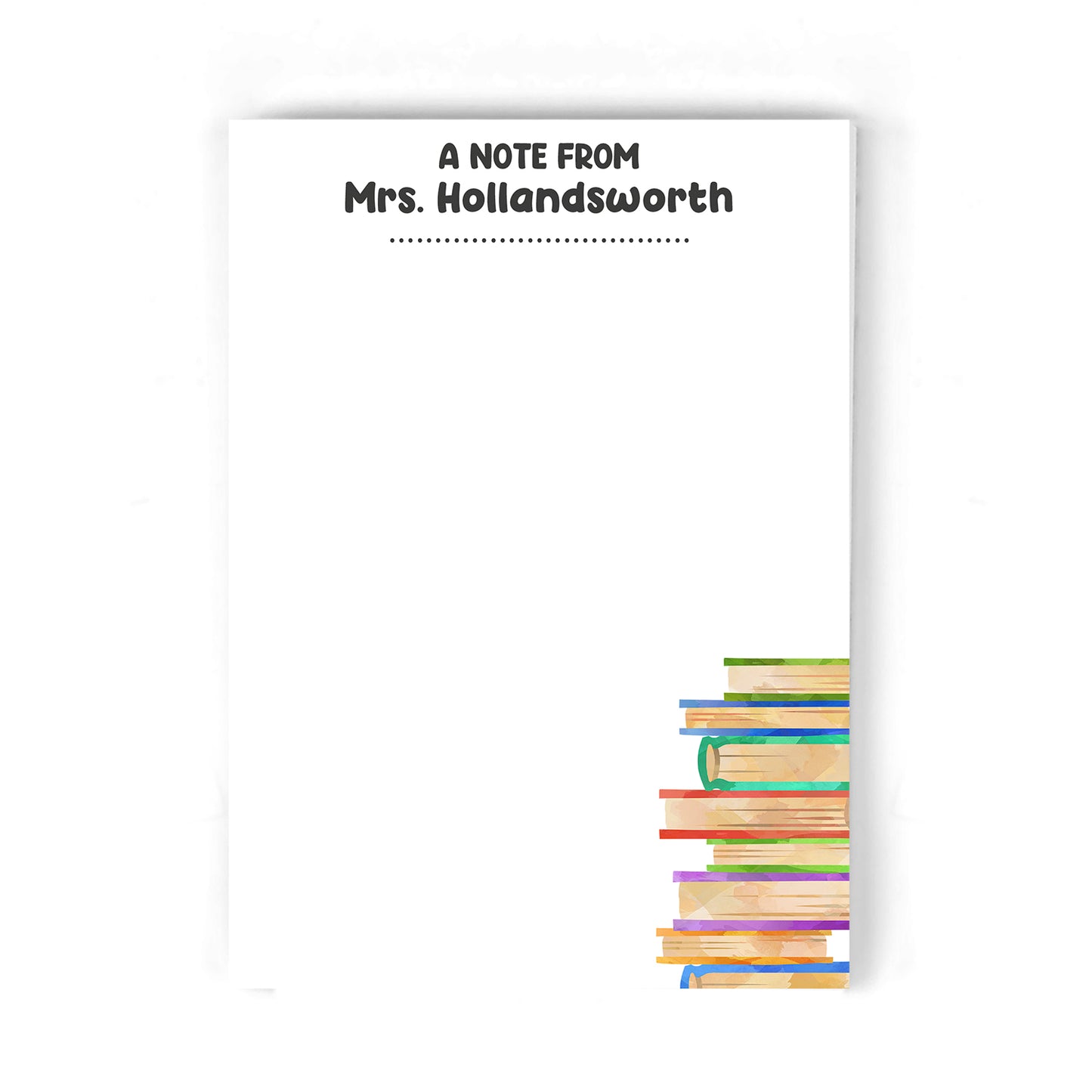 Books Teacher Notepad