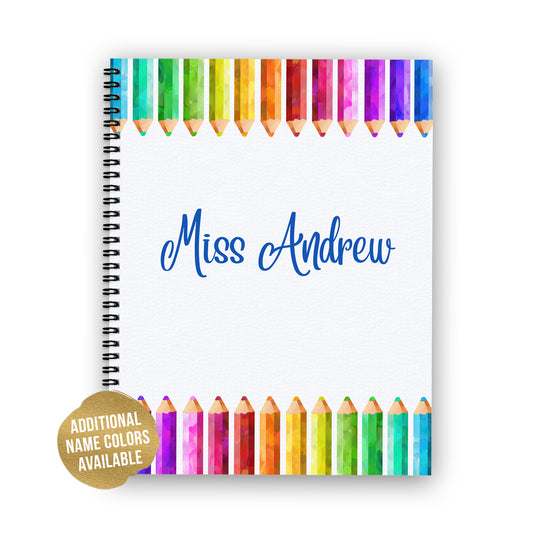 Colorful Color Pencil Notebook