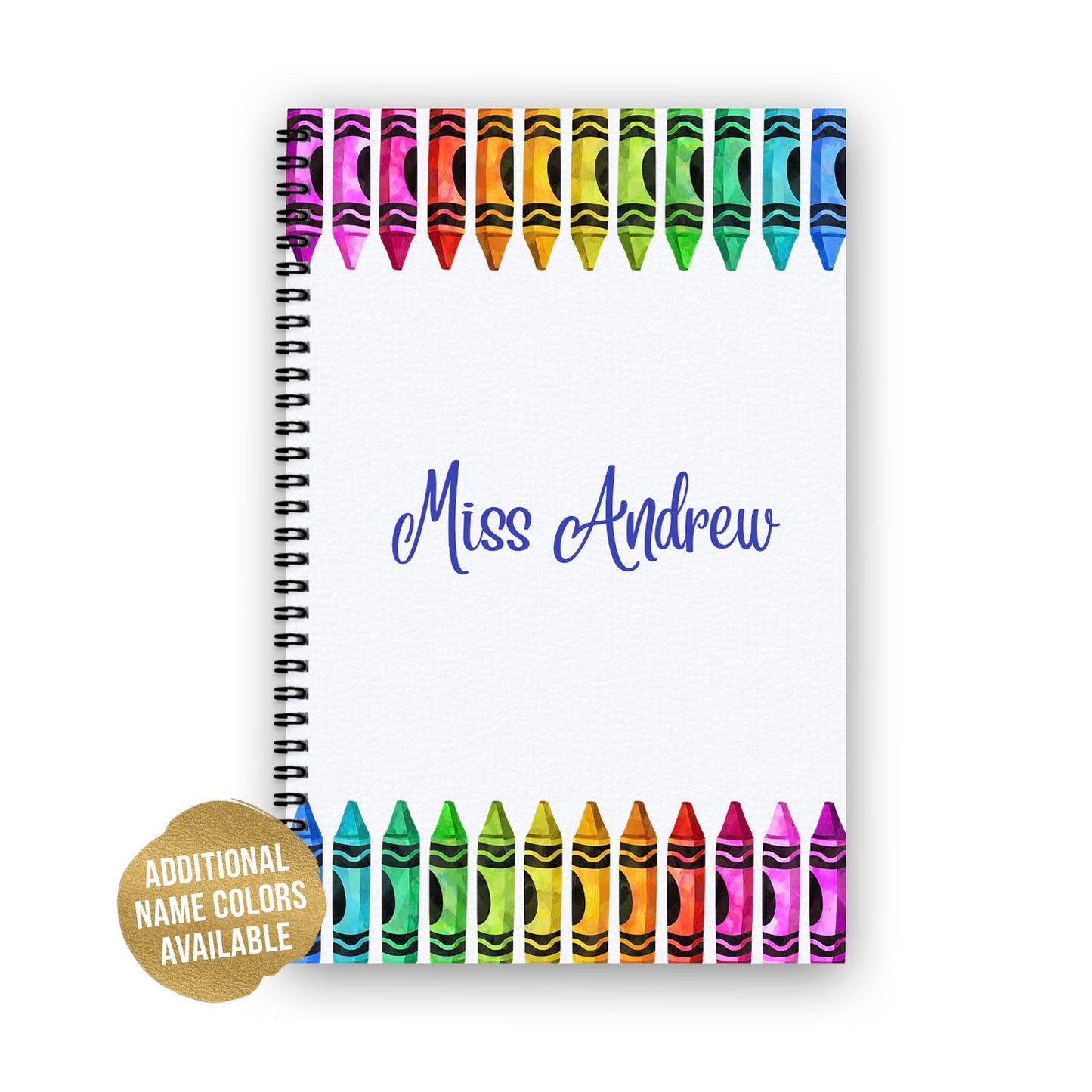 Colorful Crayon Notebook