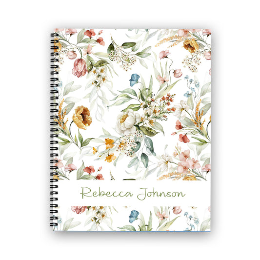 Field of Floral Notebook