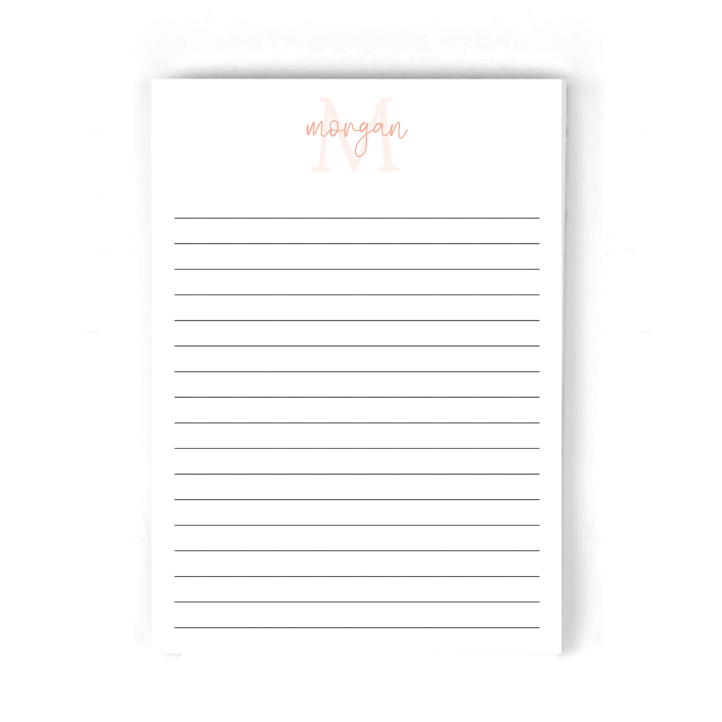 Girly Calligraphy Notepad