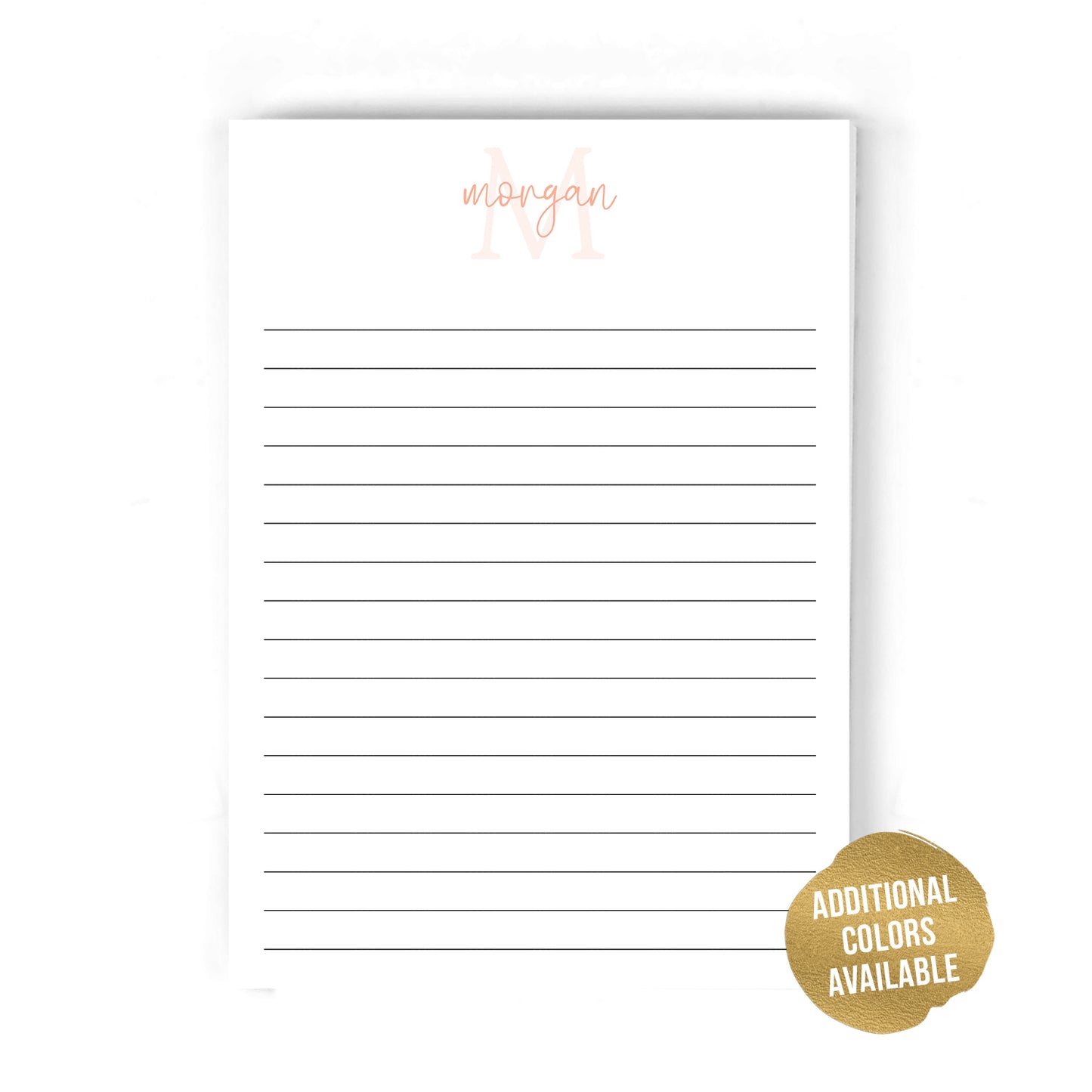 Girly Calligraphy Notepad