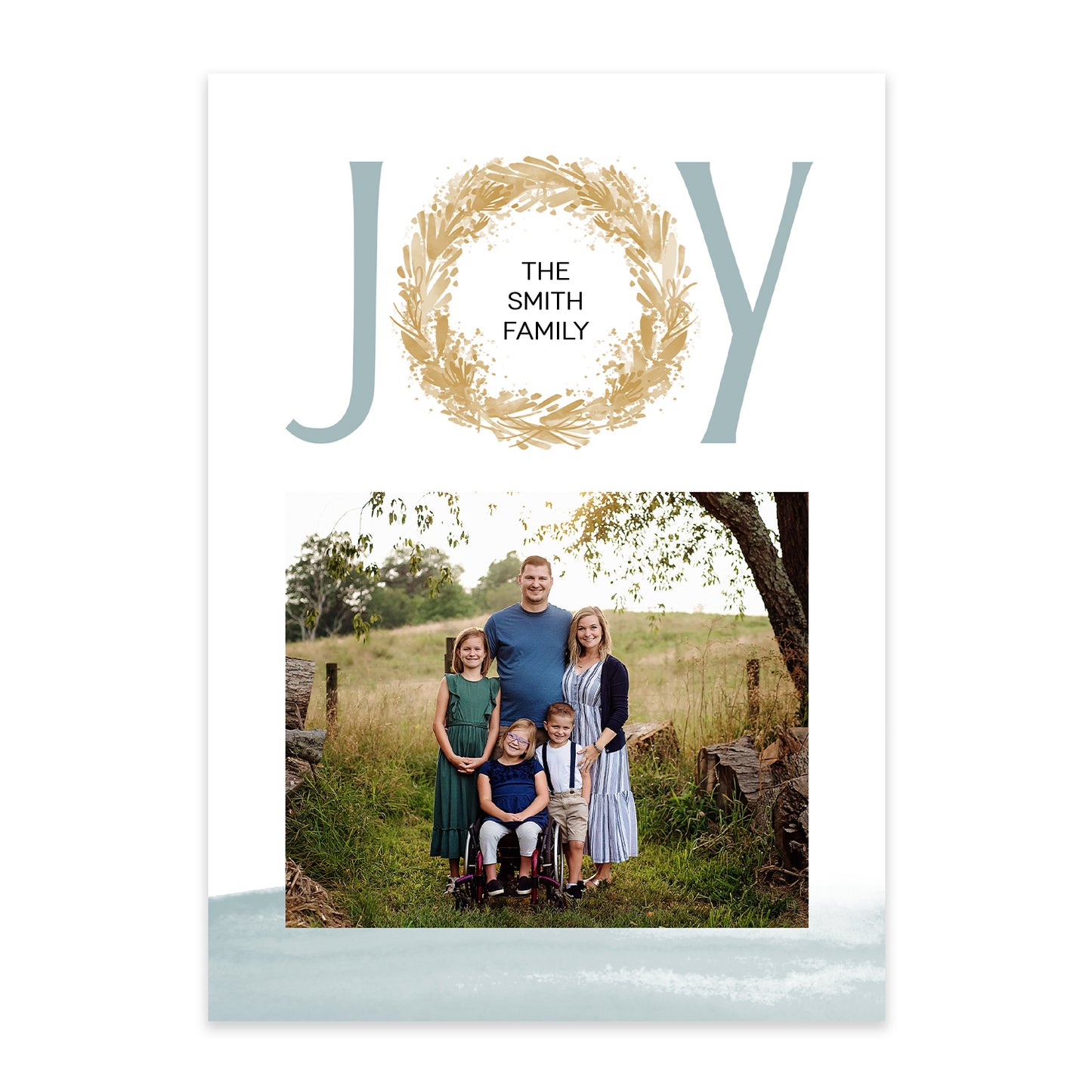 Glistening Joy Christmas Card
