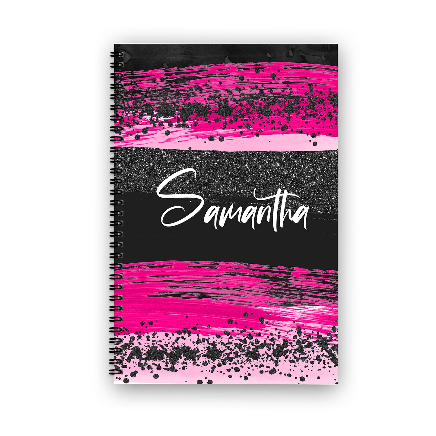 Hot Pink Brushstroke Notebook