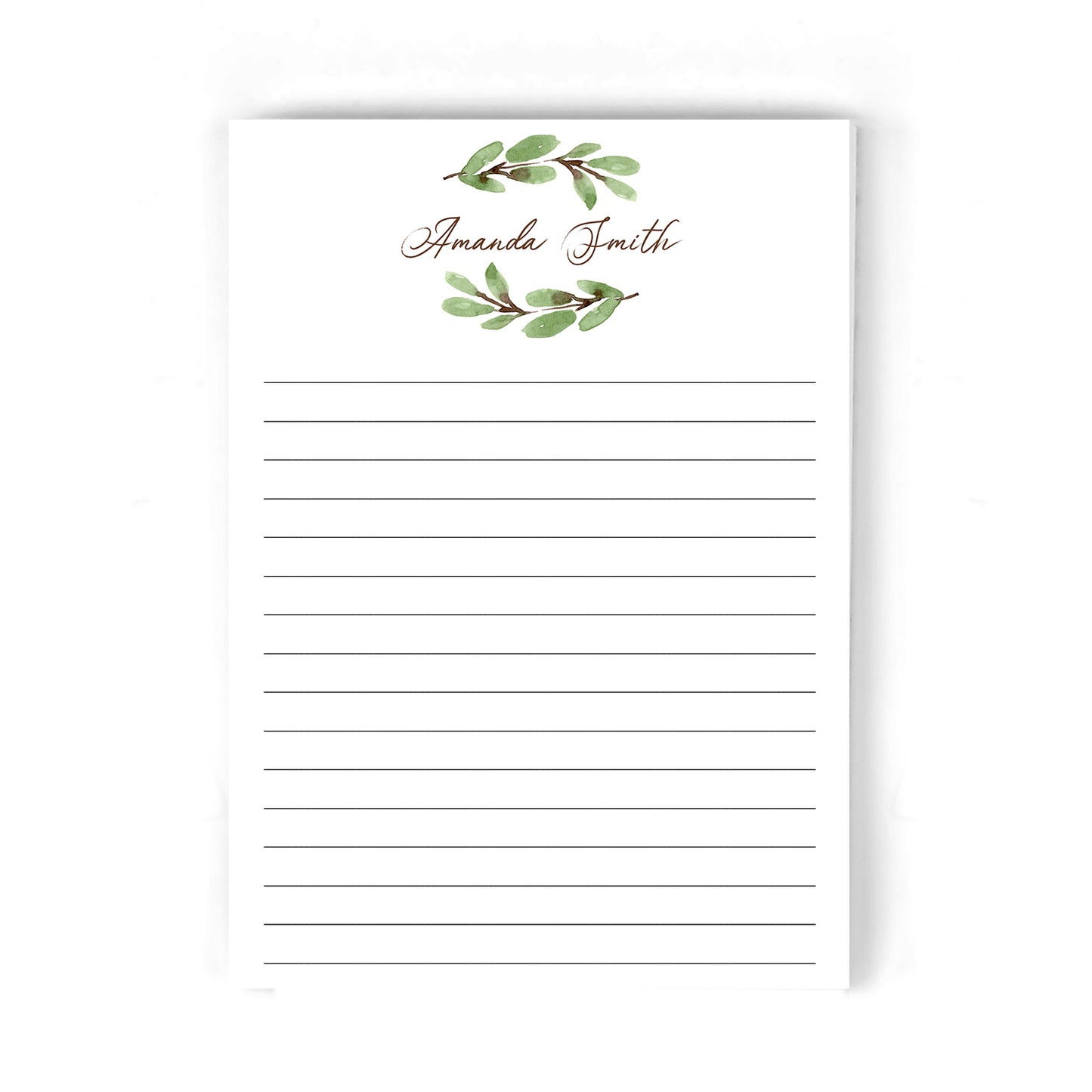 Olive Wreath Notepad