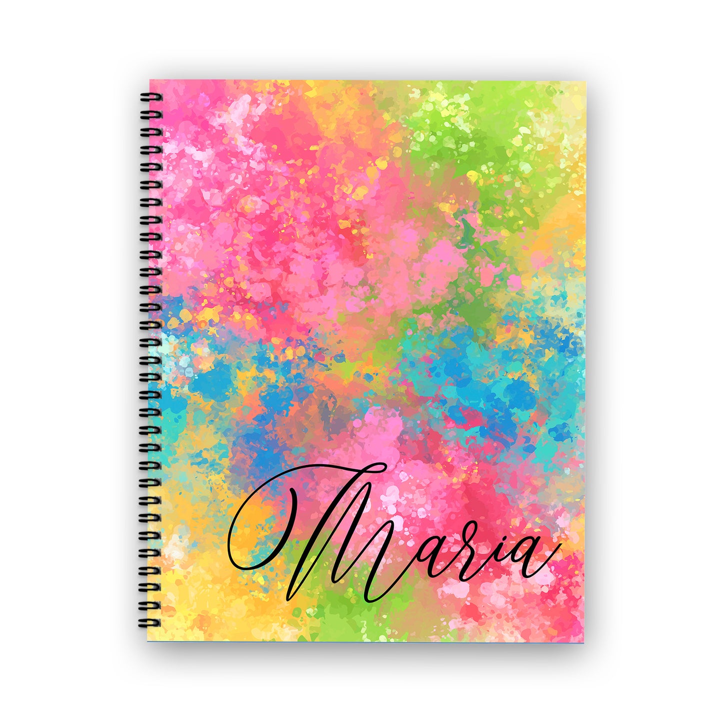 Pastel Rainbow Splash Notebook