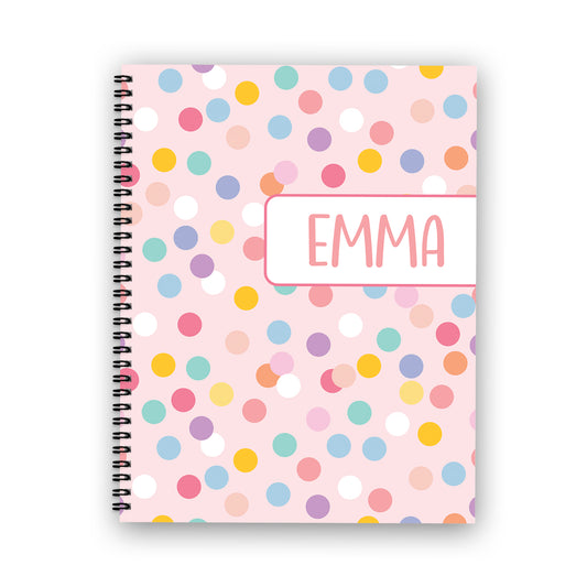 Pink Polka Dot Notebook