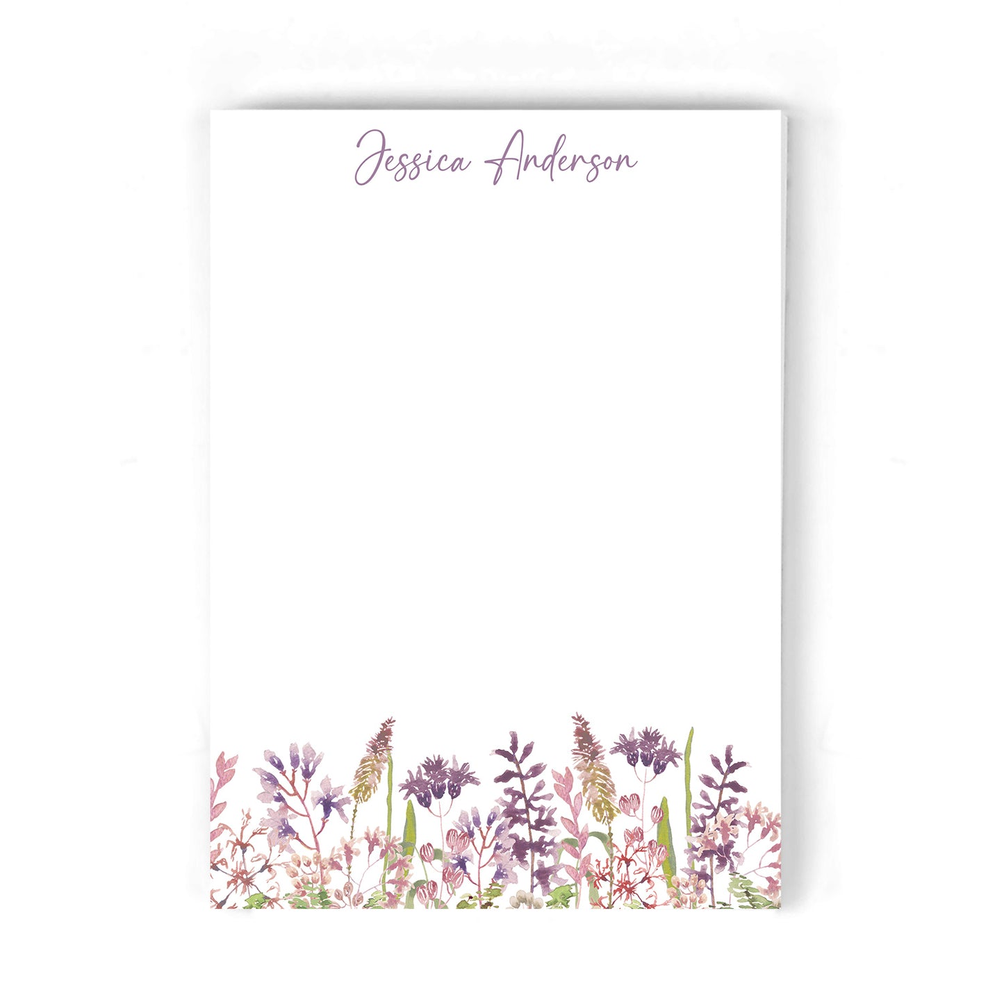 Purple Wildflower Notepad