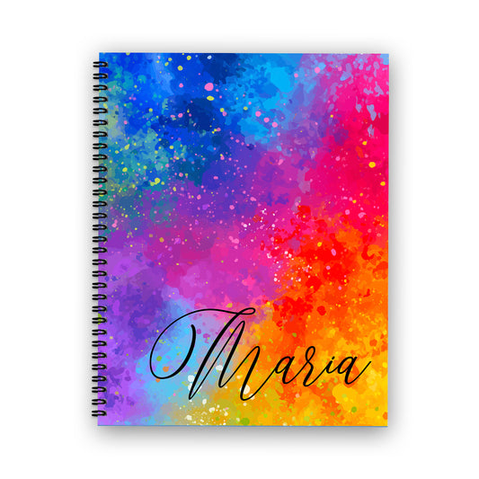 Rainbow Splash Notebook