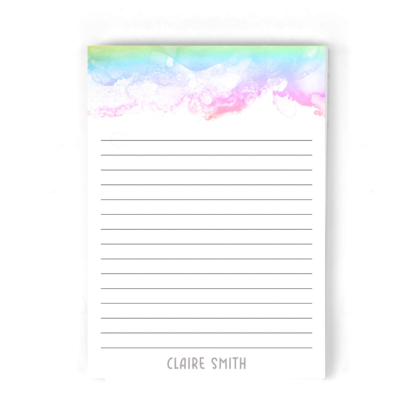 Rainbow Splash Notepad