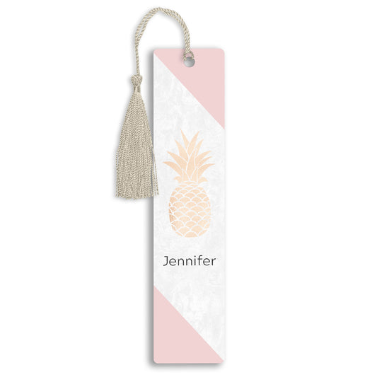 Rose Gold Pineapple Bookmark