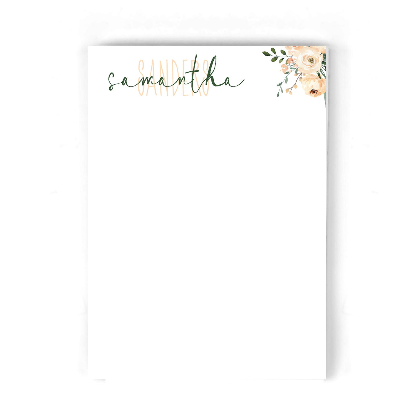 Whimsical Roses Notepad